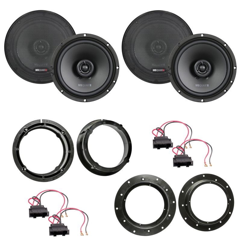 MB QUART QX165 Lautsprecher Einbauset für Passat B8 Arteon vorne und hinten