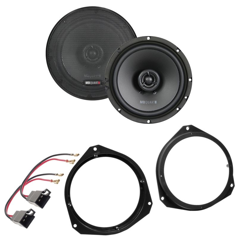 MB QUART QX165 2-Wege Koax Lautsprecher Einbauset für Alfa Romeo Mito Giulietta