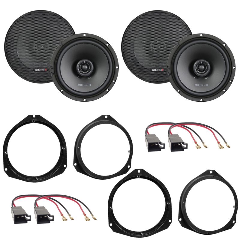 MB QUART QX165 2-Wege Koax Lautsprecher Einbauset für Alfa Romeo Giulietta Mito