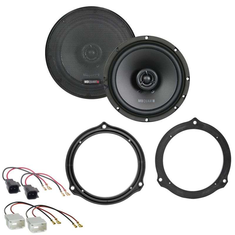 MB QUART QX165 2-Wege Lautsprecher Einbauset für Ford Fiesta MK6 Facelift hinten MB QUART QX165 2-Wege Lautsprecher Einbauset für Ford Fiesta MK6 Facelift hinten