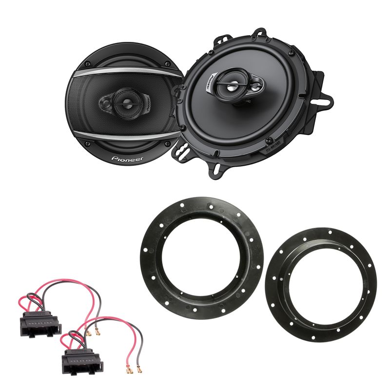 Pioneer TS-A1670F Lautsprecher Einbauset vorne passend für T6 Passat B8 Arteon