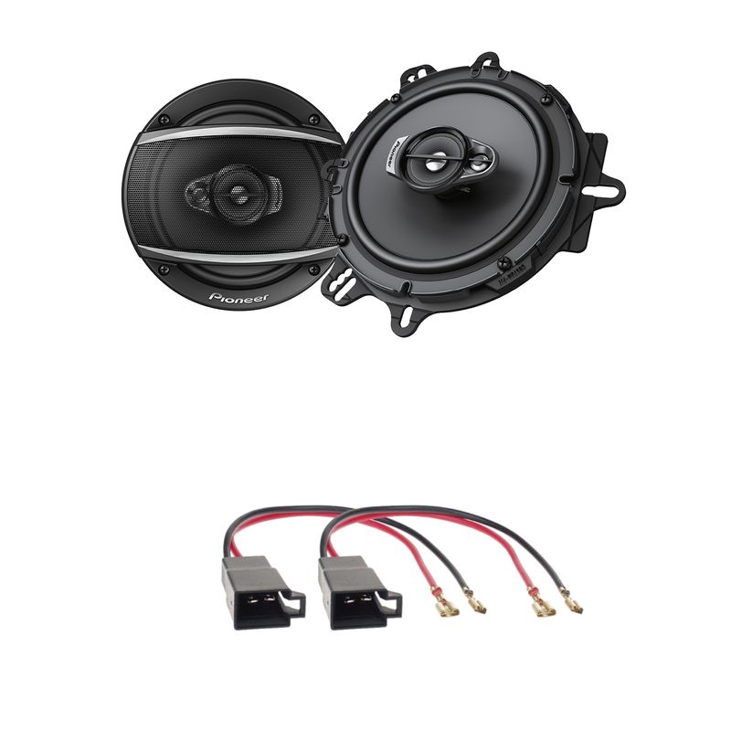 Pioneer TS-A1670F 3-Wege Koaxial Lautsprecher Einbauset passend für T4 vorne