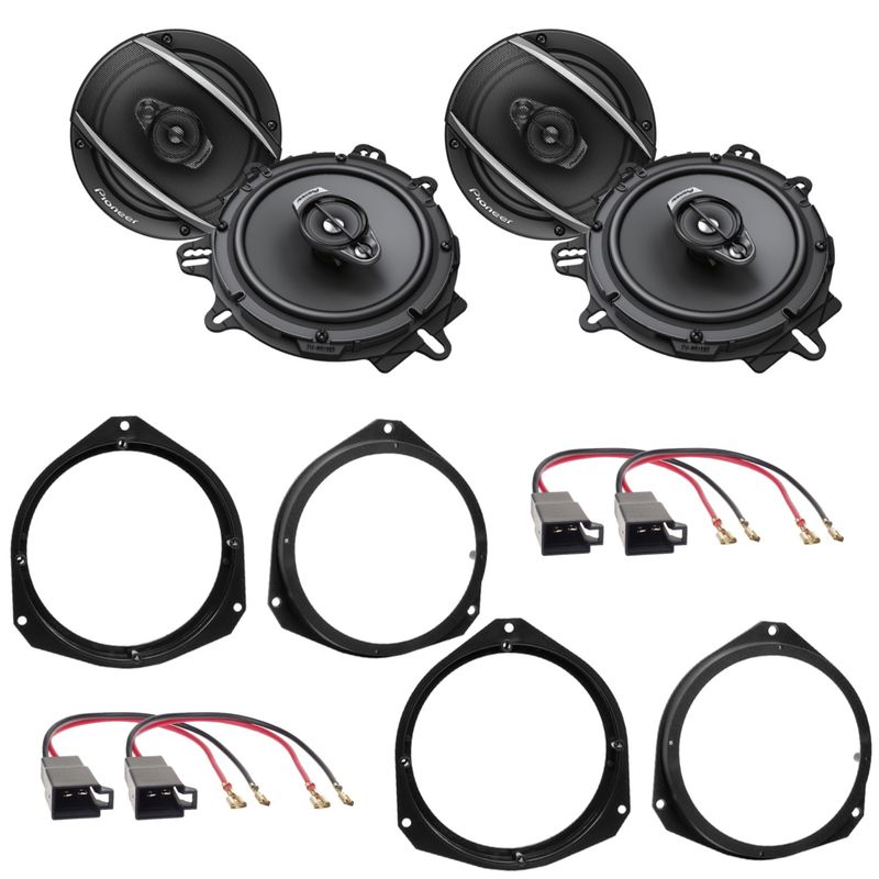 Pioneer TS-A1670F 3-Wege Lautsprecher Einbauset für Alfa Romeo Giulietta Mito