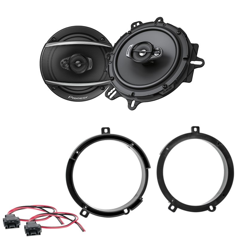 Pioneer TS-A1670F 3-Wege Lautsprecher Einbauset für Mercedes C Klasse W202 vorne Pioneer TS-A1670F 3-Wege Lautsprecher Einbauset für Mercedes C Klasse W202 vorne