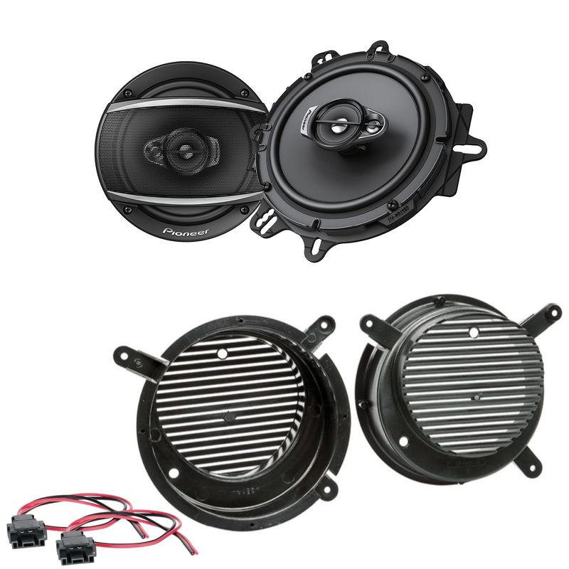 Pioneer TS-A1670F Lautsprecher Einbauset für Mercedes SLK R170 2 Wege vorne Pioneer TS-A1670F Lautsprecher Einbauset für Mercedes SLK R170 2 Wege vorne