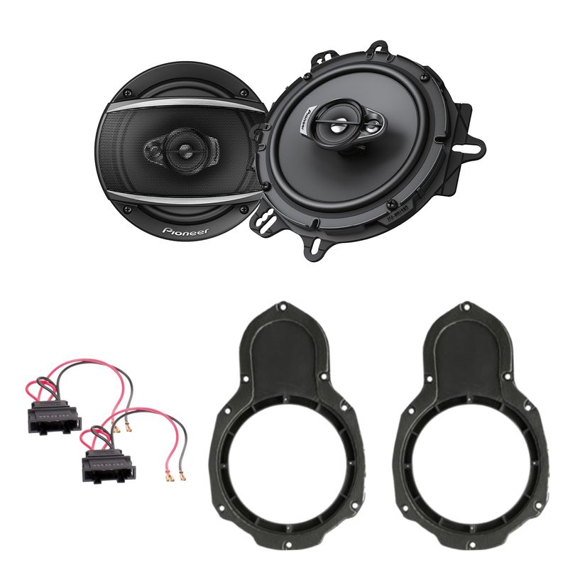 Pioneer TS-A1670F Lautsprecher Einbauset vorne passend für Passat B6 B7 3C CC
