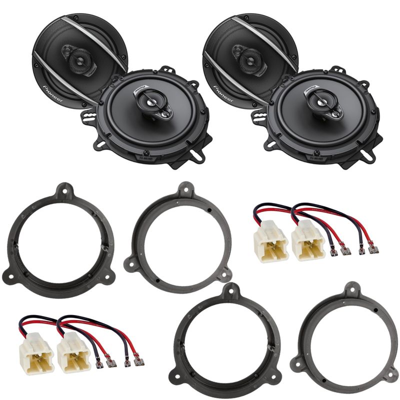 Pioneer TS-A1670F Lautsprecher Einbauset für Nissan Juke ab 2010 vorne hinten Pioneer TS-A1670F Lautsprecher Einbauset für Nissan Juke ab 2010 vorne hinten