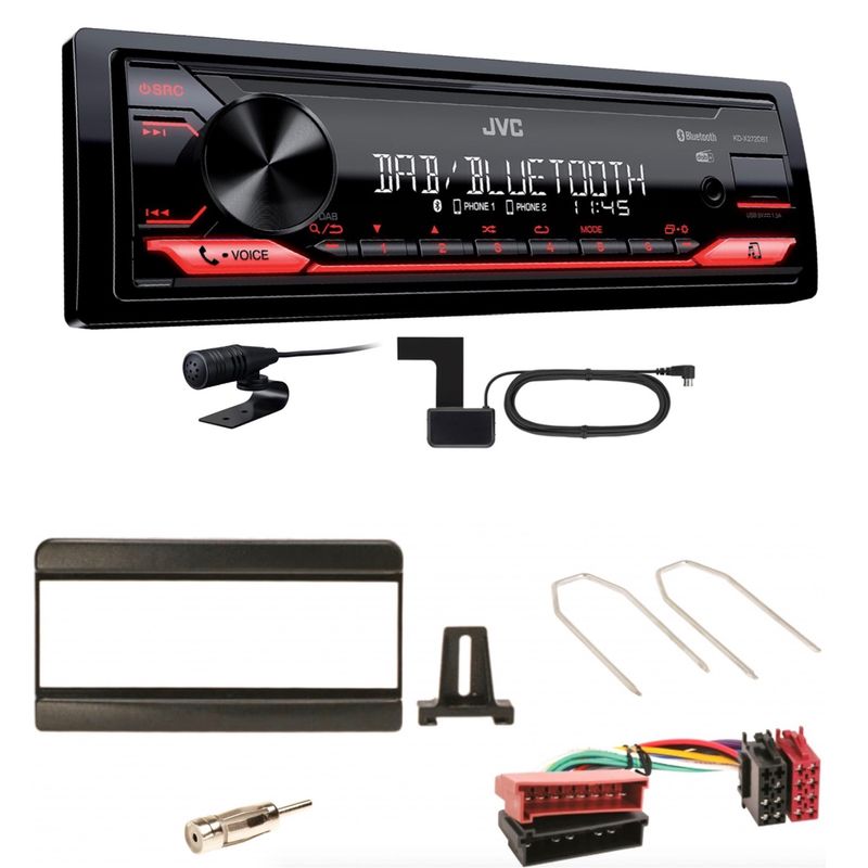 JVC KD-X272DBT Digitalradio USB MP3 AUX Einbauset für Focus Fiesta Puma Mondeo JVC KD-X272DBT Digitalradio USB MP3 AUX Einbauset für Focus Fiesta Puma Mondeo