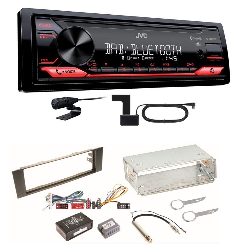 JVC KD-X272DBT Digitalradio Bluetooth USB MP3 FLAC Einbauset für Audi A3 8P 8PA JVC KD-X272DBT Digitalradio Bluetooth USB MP3 FLAC Einbauset für Audi A3 8P 8PA