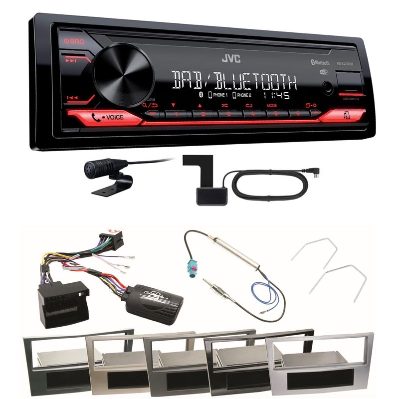 JVC KD-X272DBT Digitalradio USB MP3 FLAC Einbauset für Astra H Corsa D Zafira B JVC KD-X272DBT Digitalradio USB MP3 FLAC Einbauset für Astra H Corsa D Zafira B