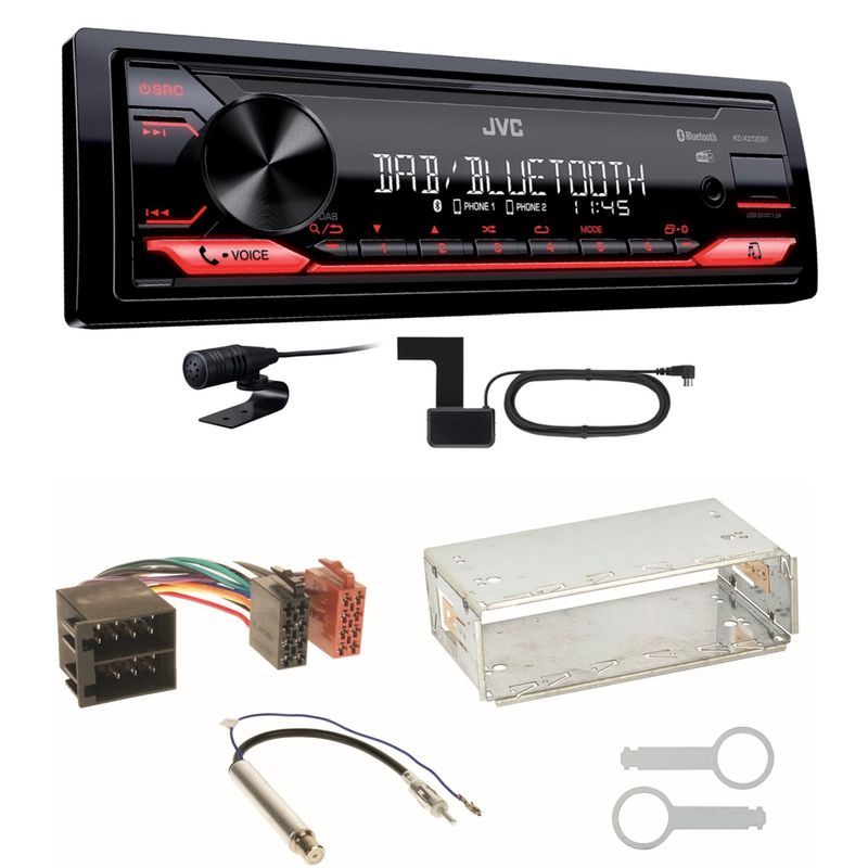 JVC KD-X272DBT Digitalradio USB FLAC Einbauset für Seat Ibiza 6L Arosa Cordoba
