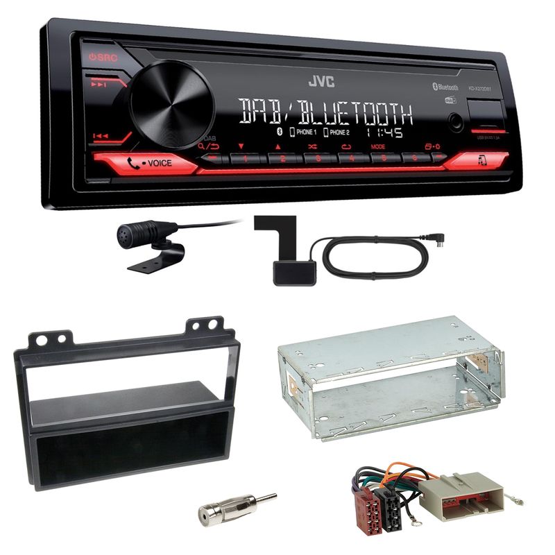 JVC KD-X272DBT Digitalradio Bluetooth USB FLAC Einbauset für Ford Fiesta Fusion JVC KD-X272DBT Digitalradio Bluetooth USB FLAC Einbauset für Ford Fiesta Fusion