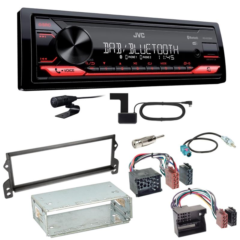 JVC KD-X272DBT Digitalradio Bluetooth USB FLAC Einbauset für MINI R50 R52 R53