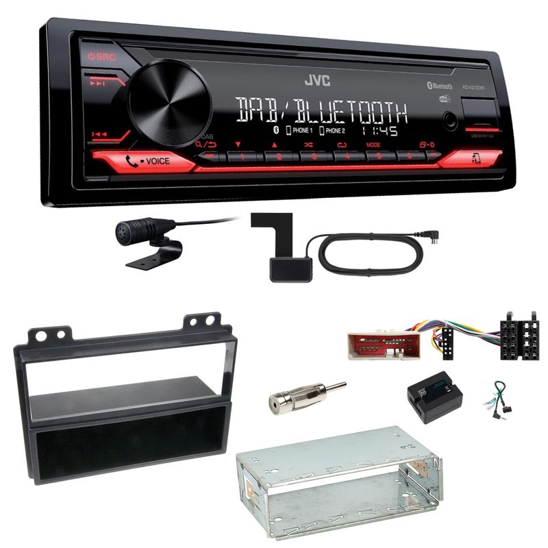 JVC KD-X272DBT Digitalradio Bluetooth USB FLAC Einbauset für Ford Fusion Fiesta JVC KD-X272DBT Digitalradio Bluetooth USB FLAC Einbauset für Ford Fusion Fiesta