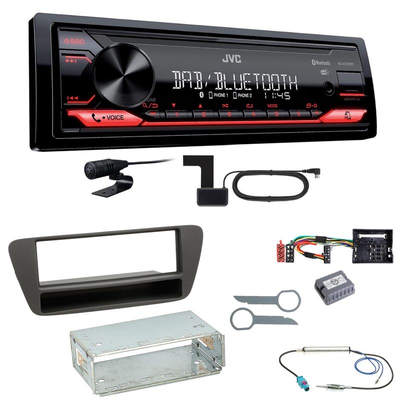 JVC KD-X272DBT Digitalradio Bluetooth USB MP3 FLAC DAB+ Einbauset für Audi Q3 8U JVC KD-X272DBT Digitalradio Bluetooth USB MP3 FLAC DAB+ Einbauset für Audi Q3 8U