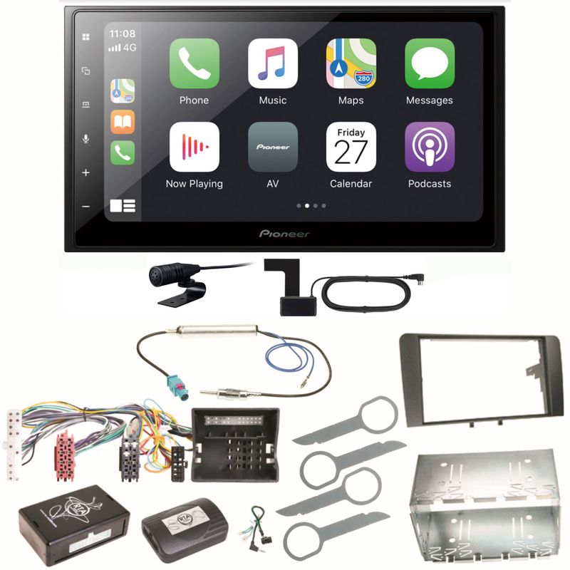 Pioneer SPH-DA250DAB Bluetooth Digitalradio USB MP3 Einbauset für Audi A3 8P 8PA Pioneer SPH-DA250DAB Bluetooth Digitalradio USB MP3 Einbauset für Audi A3 8P 8PA