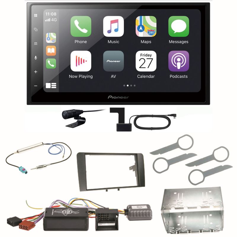 Pioneer SPH-DA250DAB Bluetooth USB Digitalradio Einbauset für Audi A3 8P 8PA Pioneer SPH-DA250DAB Bluetooth USB Digitalradio Einbauset für Audi A3 8P 8PA
