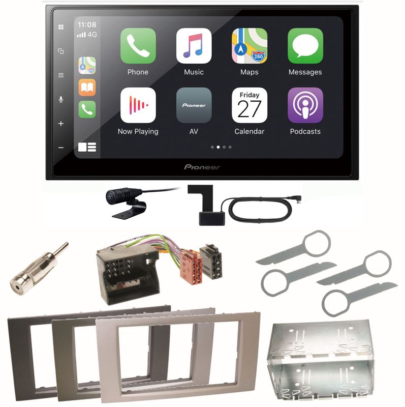 Pioneer SPH-DA250DAB Bluetooth USB Einbauset für Ford Focus C-Max Fiesta Transit