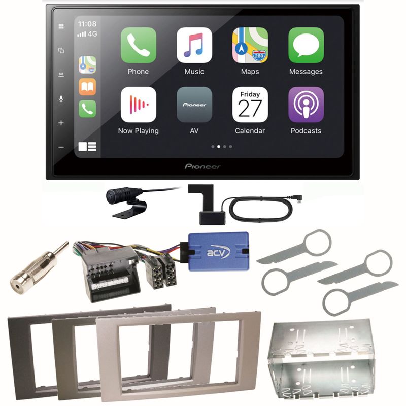 Pioneer SPH-DA250DAB Bluetooth USB Einbauset für Ford Kuga Fusion Galaxy S-Max
