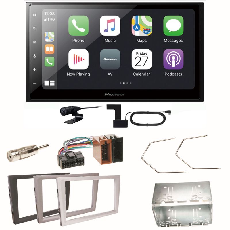 Pioneer SPH-DA250DAB Bluetooth Einbauset für Opel Vectra C Signum Corsa Combo