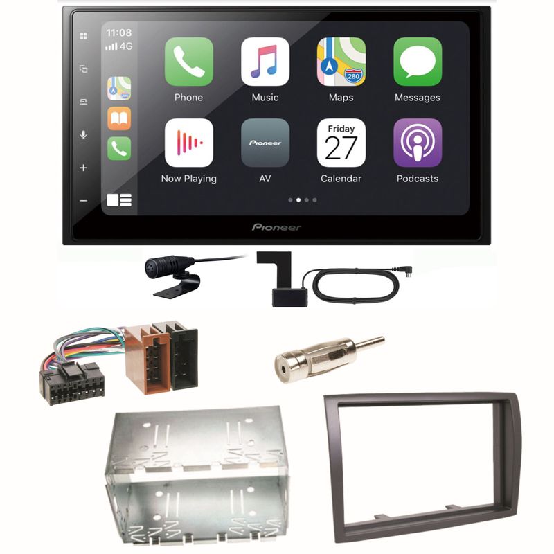 Pioneer SPH-DA250DAB Bluetooth DAB+ MP3 Einbauset für Fiat Ducato Boxer Jumper