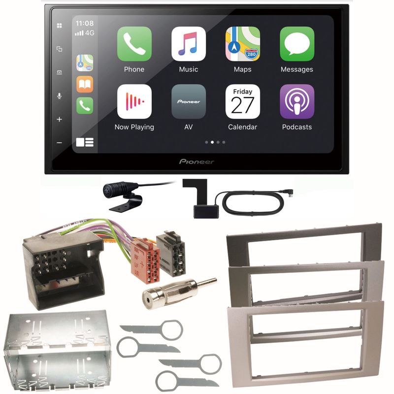 Pioneer SPH-DA250DAB Bluetooth DAB+ Einbauset für Ford Focus Fusion Galaxy S-Max