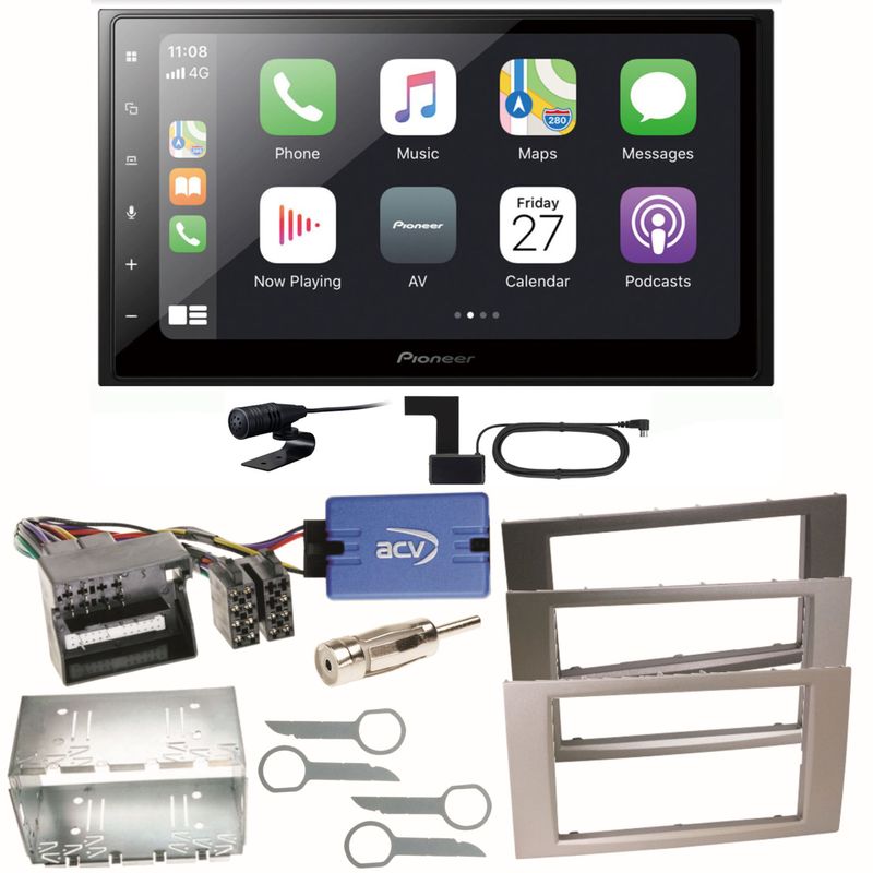 Pioneer SPH-DA250DAB Bluetooth USB Einbauset für Ford Focus C-Max Fiesta Transit