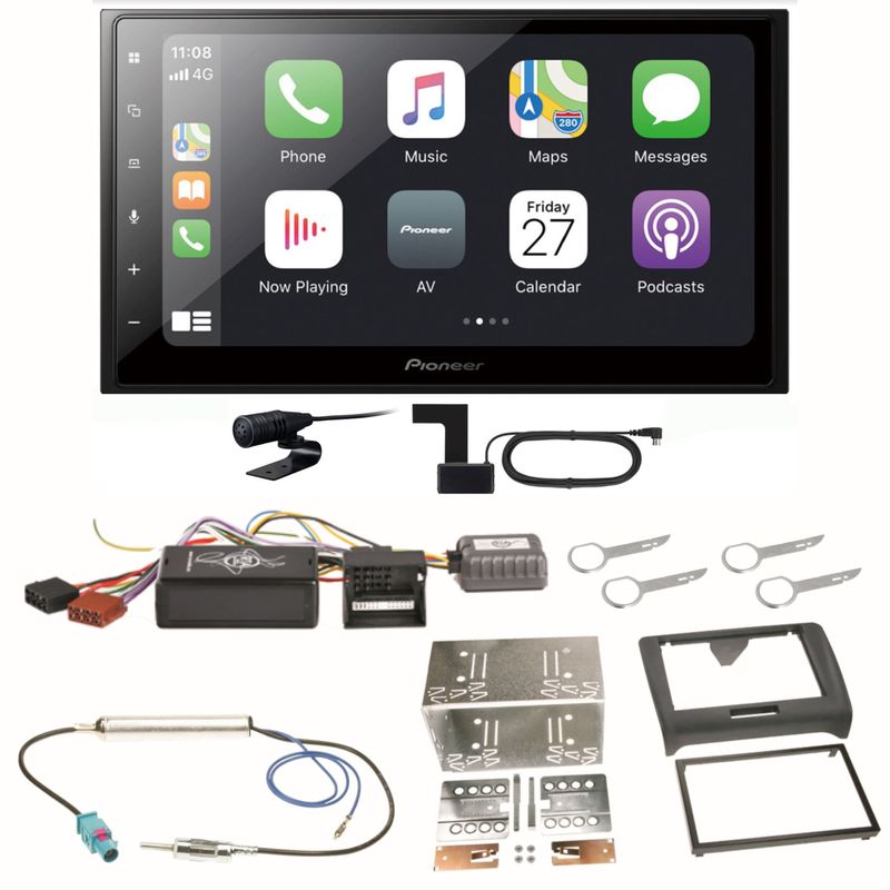 Pioneer SPH-DA250DAB Bluetooth USB Digitalradio MP3 Einbauset für Audi TT 8J Pioneer SPH-DA250DAB Bluetooth USB Digitalradio MP3 Einbauset für Audi TT 8J