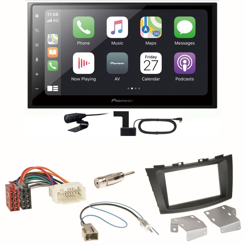Pioneer SPH-DA250DAB Bluetooth USB DAB+ Einbauset für Suzuki Swift Sport FZ NZ