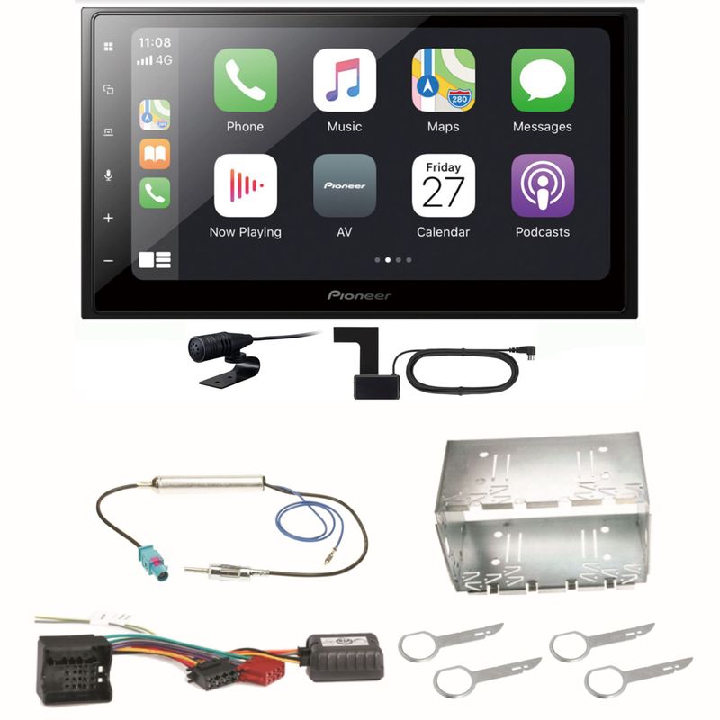 Pioneer SPH-DA250DAB Bluetooth USB Digitalradio MP3 Einbauset für Fox Polo 9N3 Pioneer SPH-DA250DAB Bluetooth USB Digitalradio MP3 Einbauset für Fox Polo 9N3