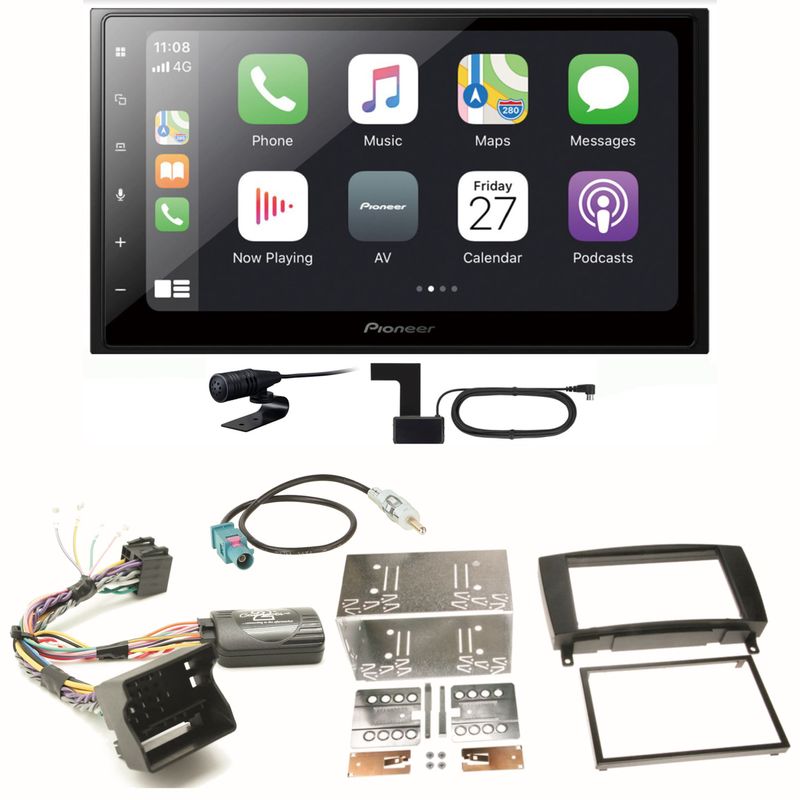 Pioneer SPH-DA250DAB USB Digitalradio Einbauset für Mercedes CLK W209 Facelift Pioneer SPH-DA250DAB USB Digitalradio Einbauset für Mercedes CLK W209 Facelift