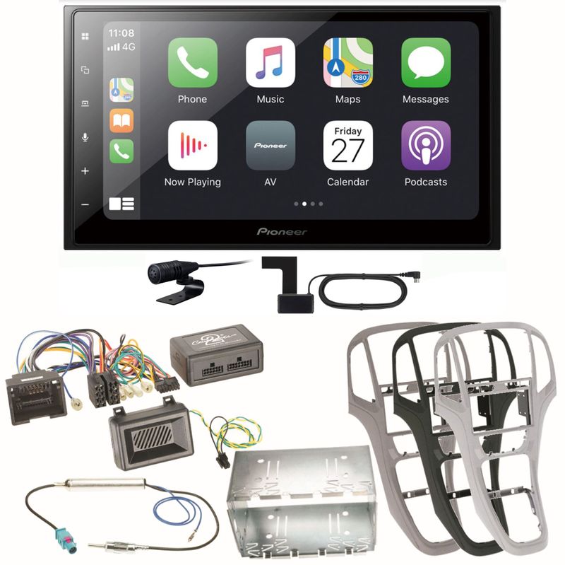 Pioneer SPH-DA250DAB USB Digitalradio MP3 Bluetooth Einbauset für Opel Astra J Pioneer SPH-DA250DAB USB Digitalradio MP3 Bluetooth Einbauset für Opel Astra J