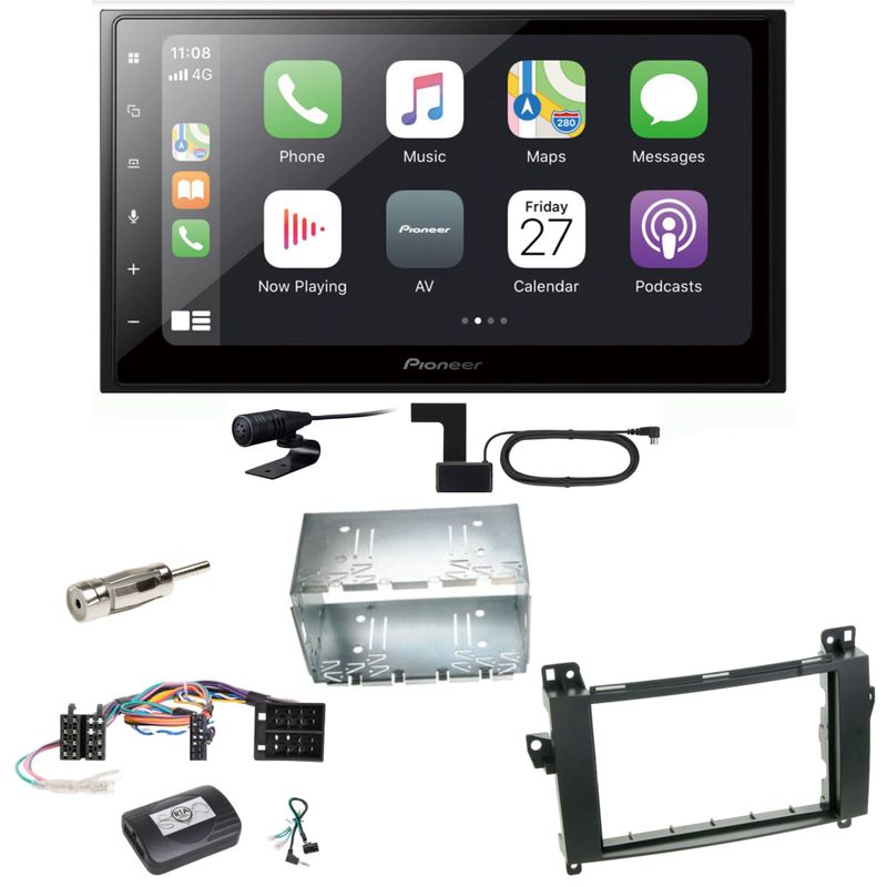 Pioneer SPH-DA250DAB Bluetooth DAB+ USB Einbauset für Mercedes Vito Viano W639 Pioneer SPH-DA250DAB Bluetooth DAB+ USB Einbauset für Mercedes Vito Viano W639