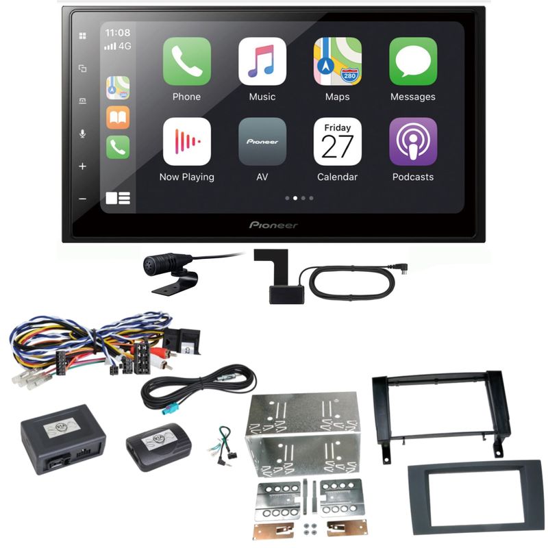 Pioneer SPH-DA250DAB Bluetooth Digitalradio USB Einbauset für Mercedes SLK R171 Pioneer SPH-DA250DAB Bluetooth Digitalradio USB Einbauset für Mercedes SLK R171