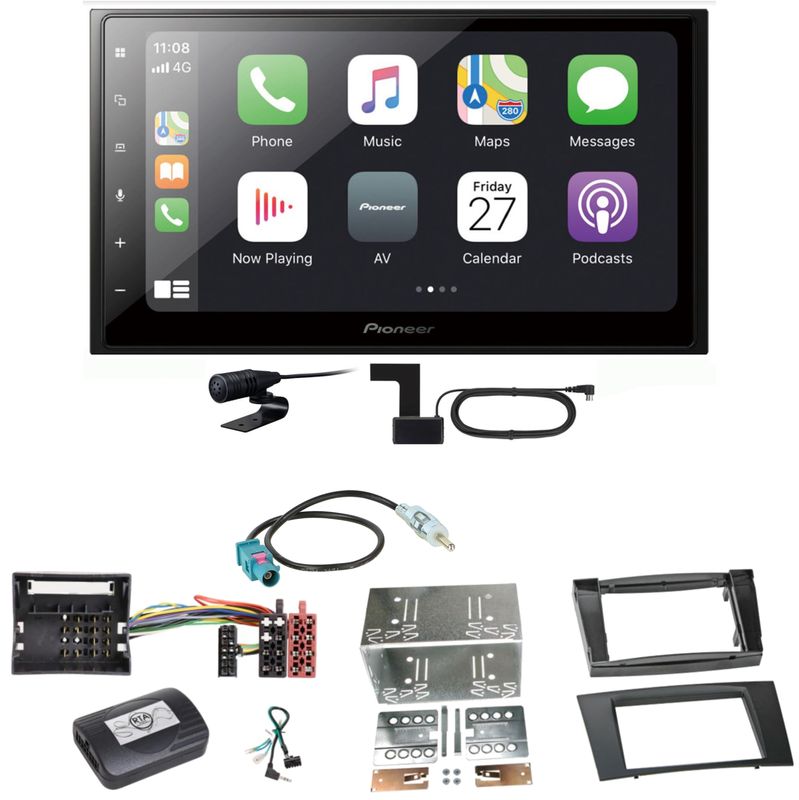 Pioneer SPH-DA250DAB Bluetooth Digitalradio Einbauset für Mercedes W211 CLS W219 Pioneer SPH-DA250DAB Bluetooth Digitalradio Einbauset für Mercedes W211 CLS W219