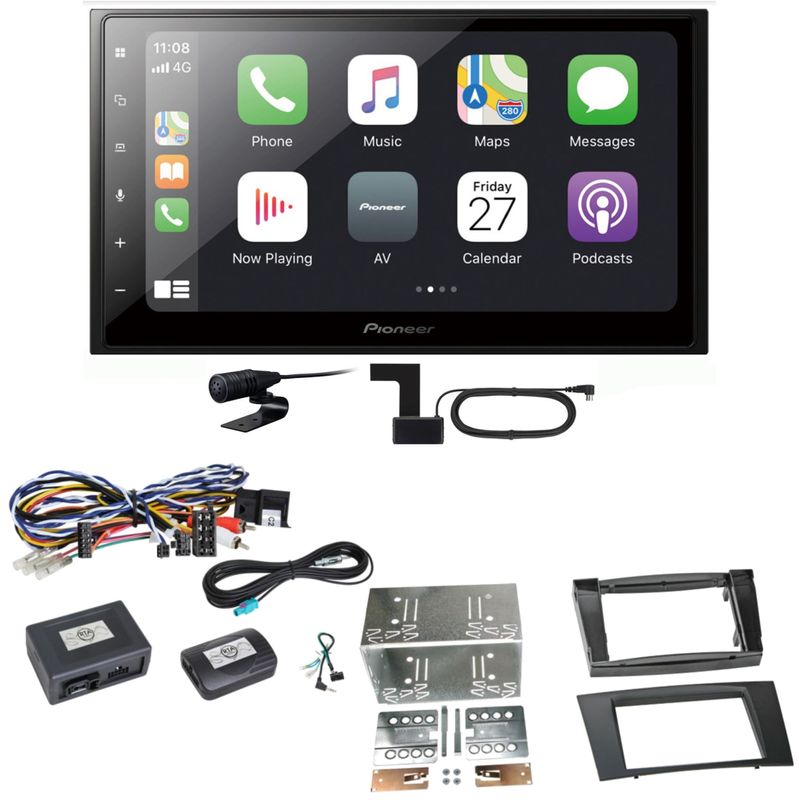 Pioneer SPH-DA250DAB Bluetooth Digitalradio Einbauset für Mercedes W211 CLS W219 Pioneer SPH-DA250DAB Bluetooth Digitalradio Einbauset für Mercedes W211 CLS W219