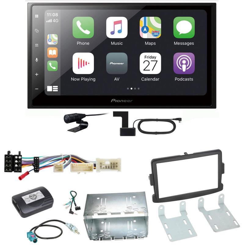 Pioneer SPH-DA250DAB Bluetooth Digitalradio Einbauset für Dacia Dokker Sandero Pioneer SPH-DA250DAB Bluetooth Digitalradio Einbauset für Dacia Dokker Sandero