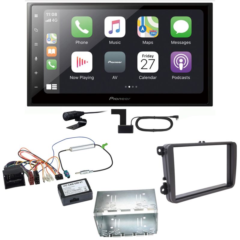 Pioneer SPH-DA250DAB Bluetooth USB Autoradio Einbauset für T6 Sharan 2 Beetle Pioneer SPH-DA250DAB Bluetooth USB Autoradio Einbauset für T6 Sharan 2 Beetle