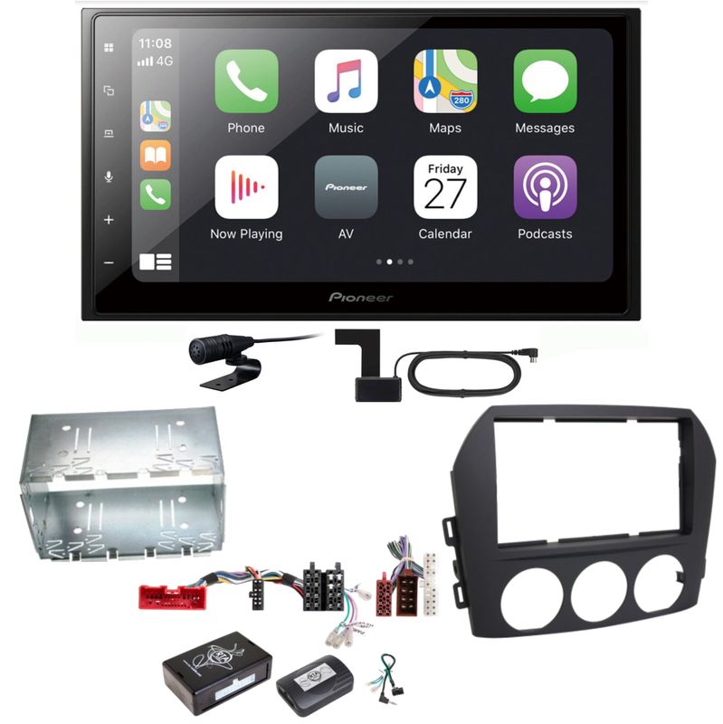 Pioneer SPH-DA250DAB Bluetooth USB Digitalradio Einbauset für Mazda MX-5 NC Pioneer SPH-DA250DAB Bluetooth USB Digitalradio Einbauset für Mazda MX-5 NC