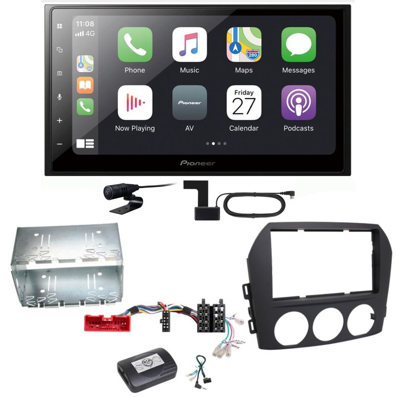Pioneer SPH-DA250DAB Bluetooth USB Digitalradio Einbauset für Mazda MX-5 NC FL Pioneer SPH-DA250DAB Bluetooth USB Digitalradio Einbauset für Mazda MX-5 NC FL