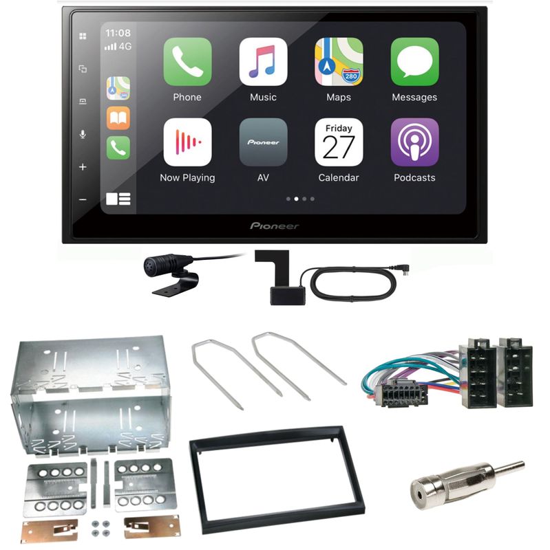Pioneer SPH-DA250DAB Bluetooth USB DAB+ Einbauset für Peugeot 307 Citroen C2 C3 Pioneer SPH-DA250DAB Bluetooth USB DAB+ Einbauset für Peugeot 307 Citroen C2 C3