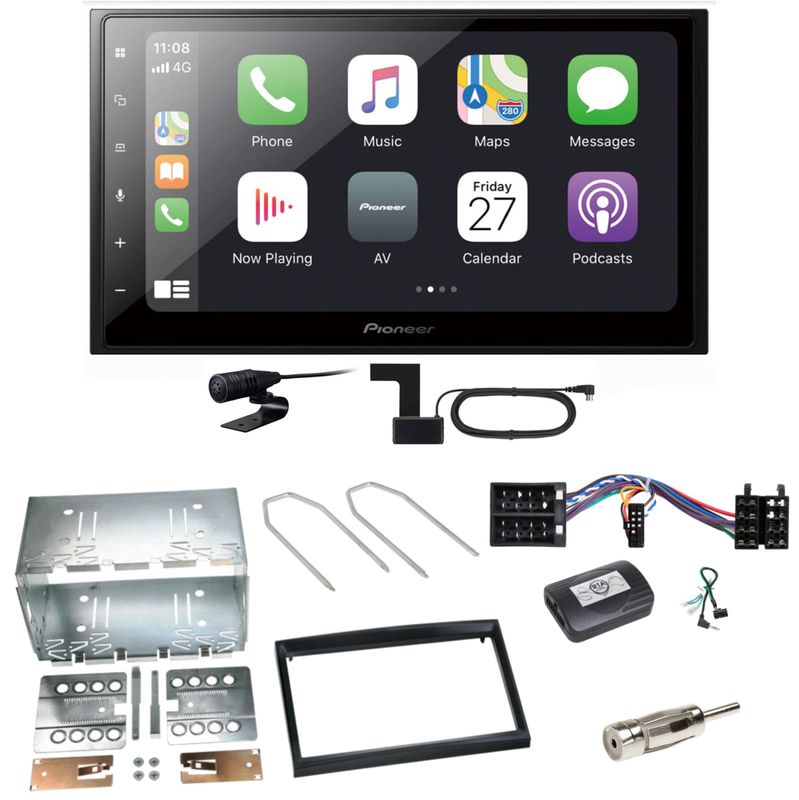 Pioneer SPH-DA250DAB Bluetooth USB DAB+ Einbauset für Peugeot 307 Citroen C2 C3 Pioneer SPH-DA250DAB Bluetooth USB DAB+ Einbauset für Peugeot 307 Citroen C2 C3