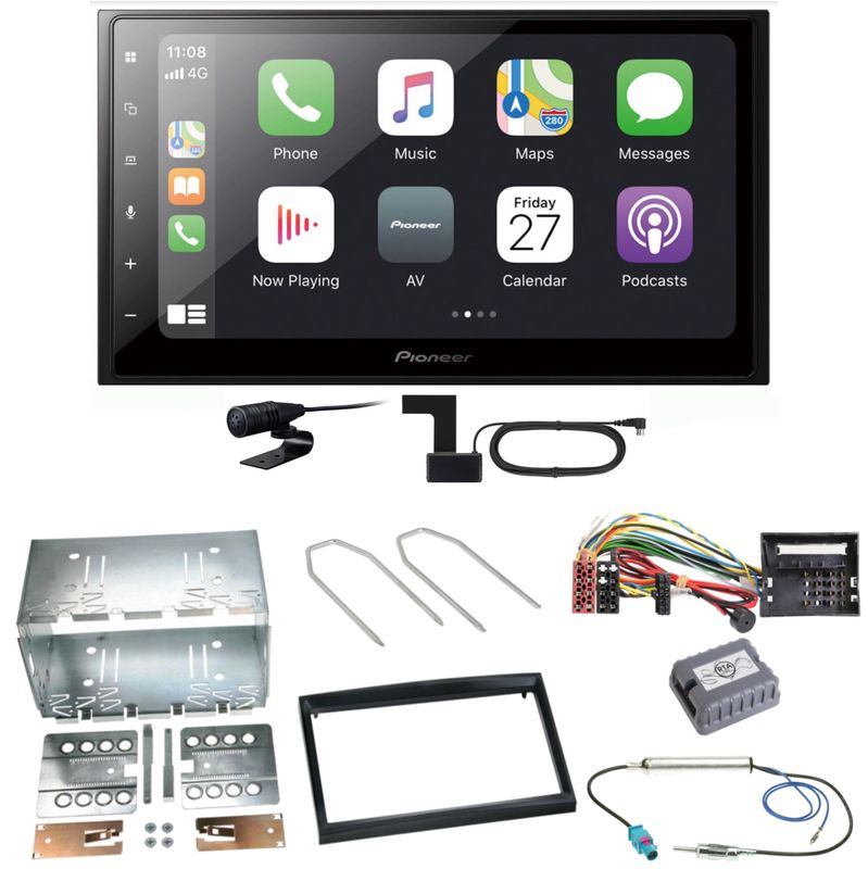 Pioneer SPH-DA250DAB Bluetooth DAB+ Einbauset für Peugeot 207 307 Partner Expert Pioneer SPH-DA250DAB Bluetooth DAB+ Einbauset für Peugeot 207 307 Partner Expert