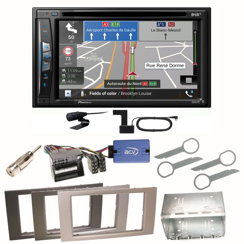 Pioneer AVIC-Z730DAB Bluetooth USB Einbauset für Ford Kuga Fusion Galaxy S-Max Pioneer AVIC-Z730DAB Bluetooth USB Einbauset für Ford Kuga Fusion Galaxy S-Max