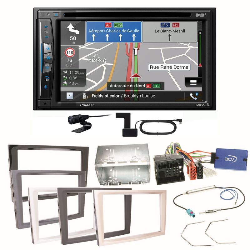 Pioneer AVIC-Z730DAB DAB+ MP3 Einbauset für Opel Astra H Corsa D Zafira B Antara Pioneer AVIC-Z730DAB DAB+ MP3 Einbauset für Opel Astra H Corsa D Zafira B Antara