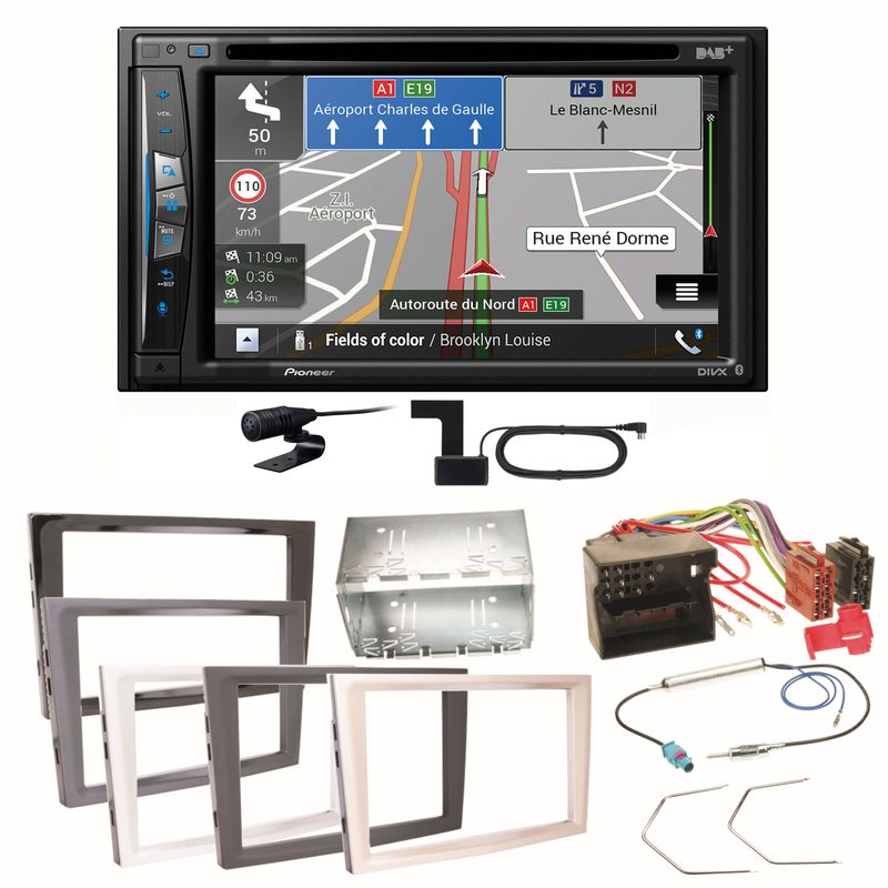 Pioneer AVIC-Z730DAB DAB+ MP3 Einbauset für Opel Astra H Corsa D Zafira B Antara Pioneer AVIC-Z730DAB DAB+ MP3 Einbauset für Opel Astra H Corsa D Zafira B Antara