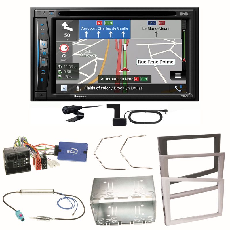 Pioneer AVIC-Z730DAB Navigation Einbauset für Opel Vectra C Meriva Vivaro Combo Pioneer AVIC-Z730DAB Navigation Einbauset für Opel Vectra C Meriva Vivaro Combo