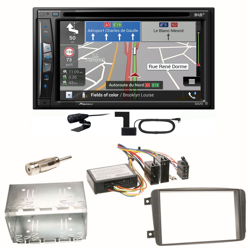 Pioneer AVIC-Z730DAB DAB+ USB Einbauset für Mercedes C-Klasse W203 CLK W208 W209 Pioneer AVIC-Z730DAB DAB+ USB Einbauset für Mercedes C-Klasse W203 CLK W208 W209