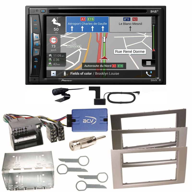 Pioneer AVIC-Z730DAB Navigation CD Einbauset für Ford Focus C-Max Fiesta Transit Pioneer AVIC-Z730DAB Navigation CD Einbauset für Ford Focus C-Max Fiesta Transit