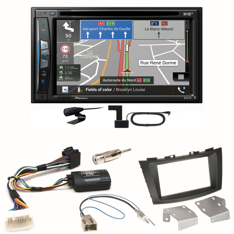 Pioneer AVIC-Z730DAB Navigation Bluetooth Einbauset für Suzuki Swift Sport FZ NZ Pioneer AVIC-Z730DAB Navigation Bluetooth Einbauset für Suzuki Swift Sport FZ NZ